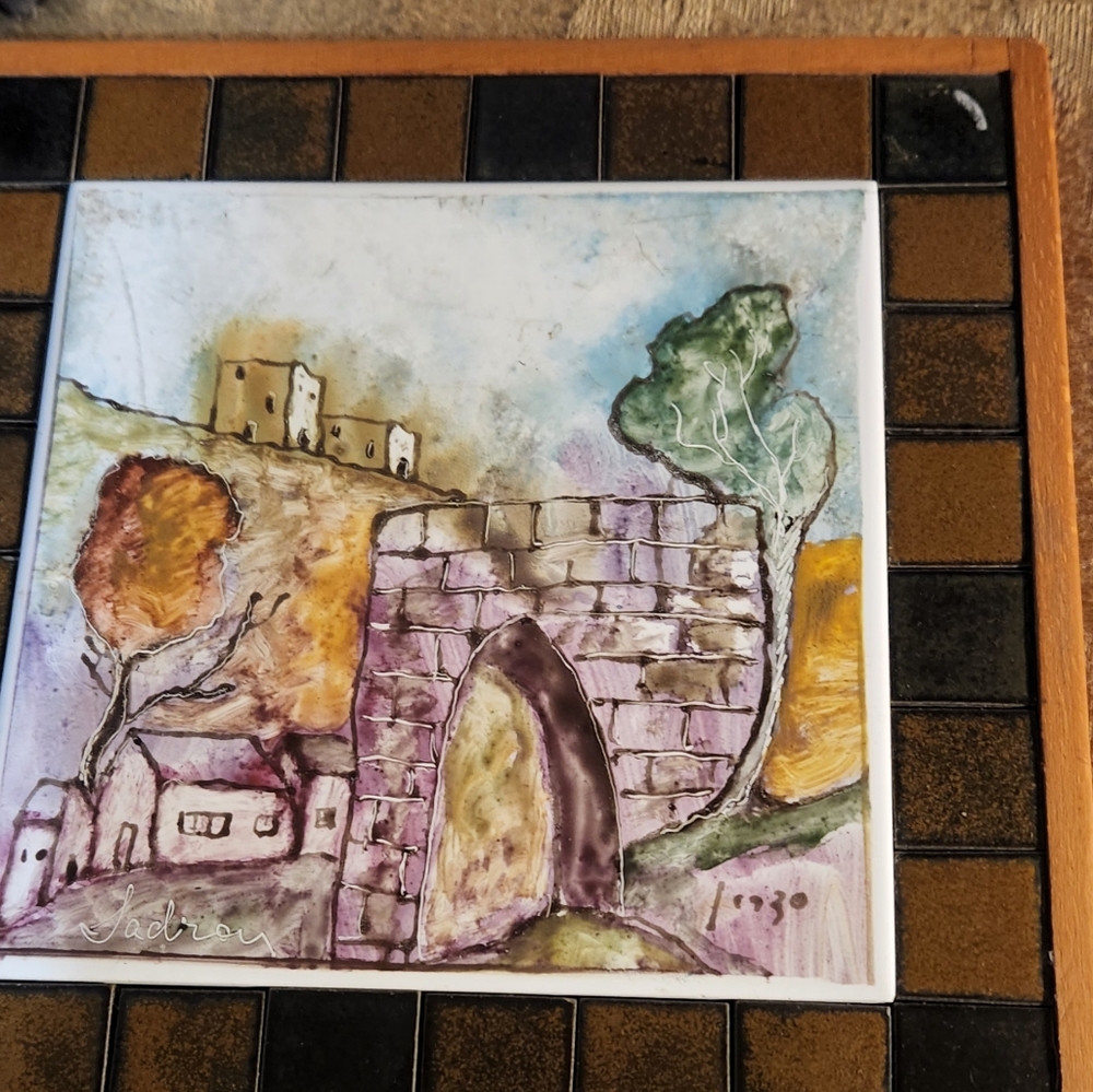 Original sadron art on tile